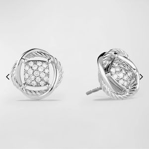 David Yurman infinity diamond earrings